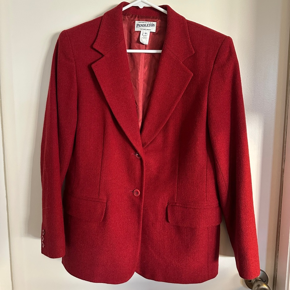 Pendleton Classic Scarlet Blazer